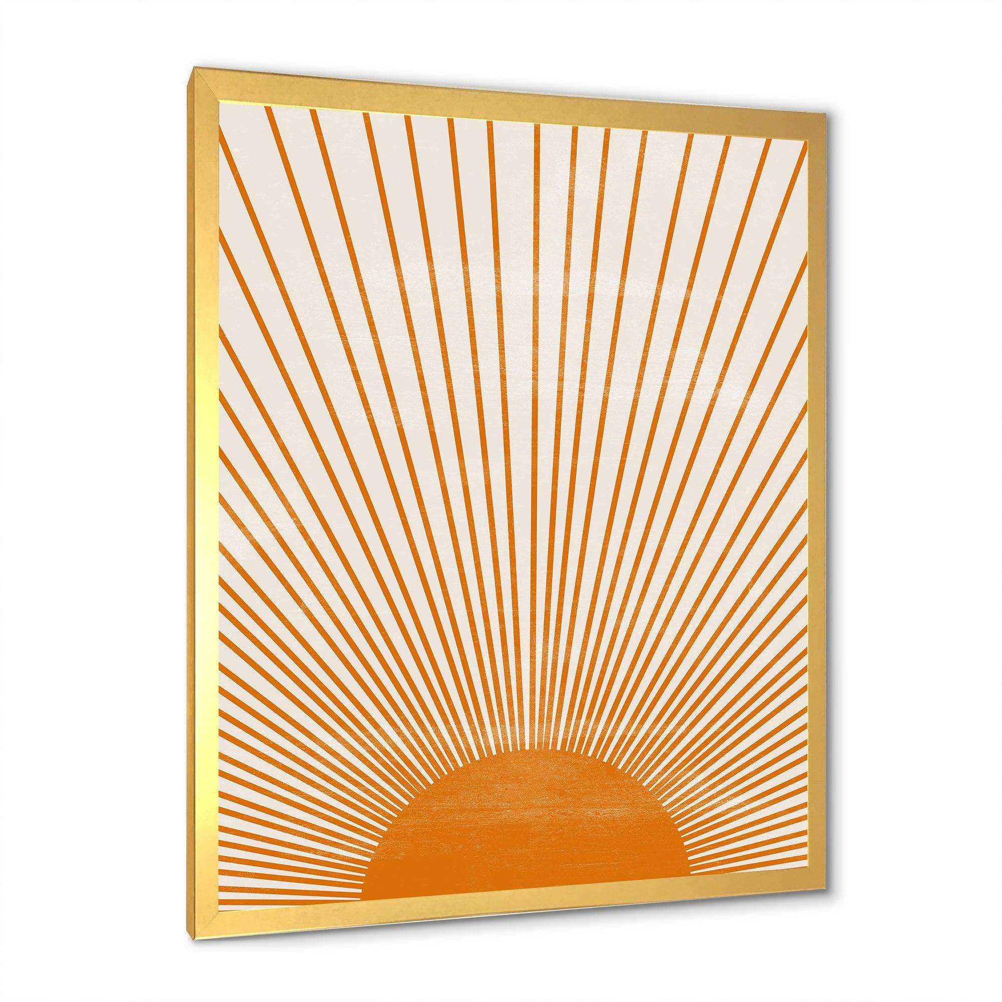 Orange Sun Print III