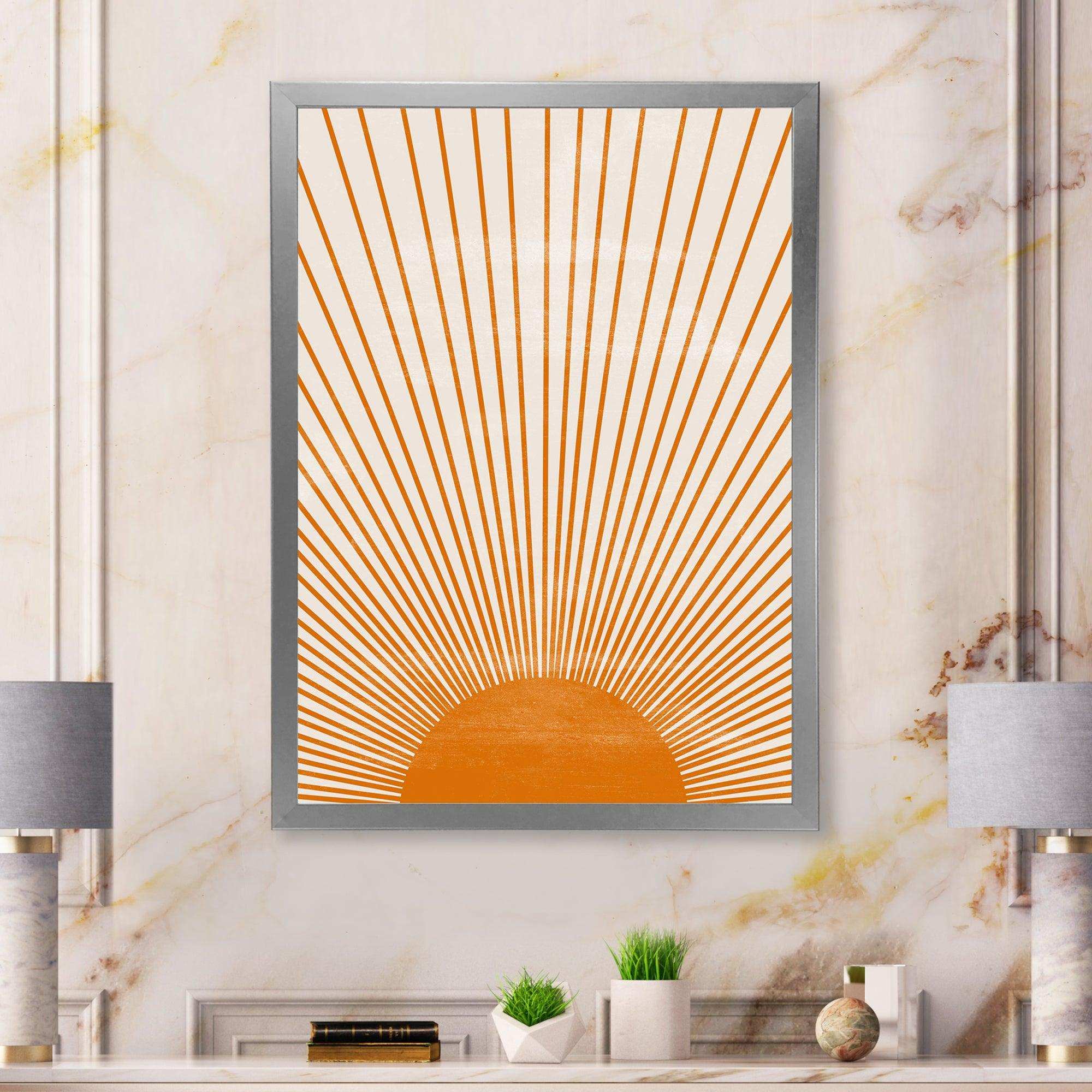 Orange Sun Print III