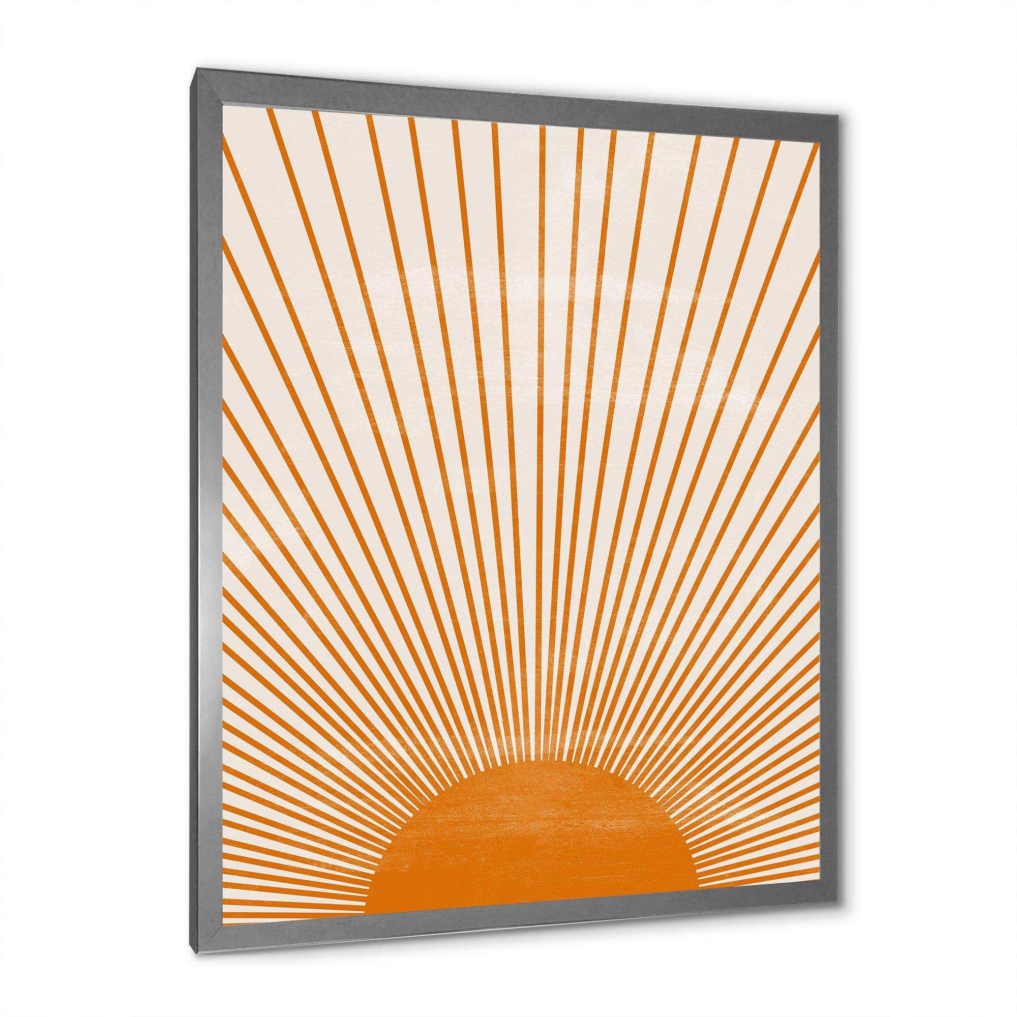 Orange Sun Print III