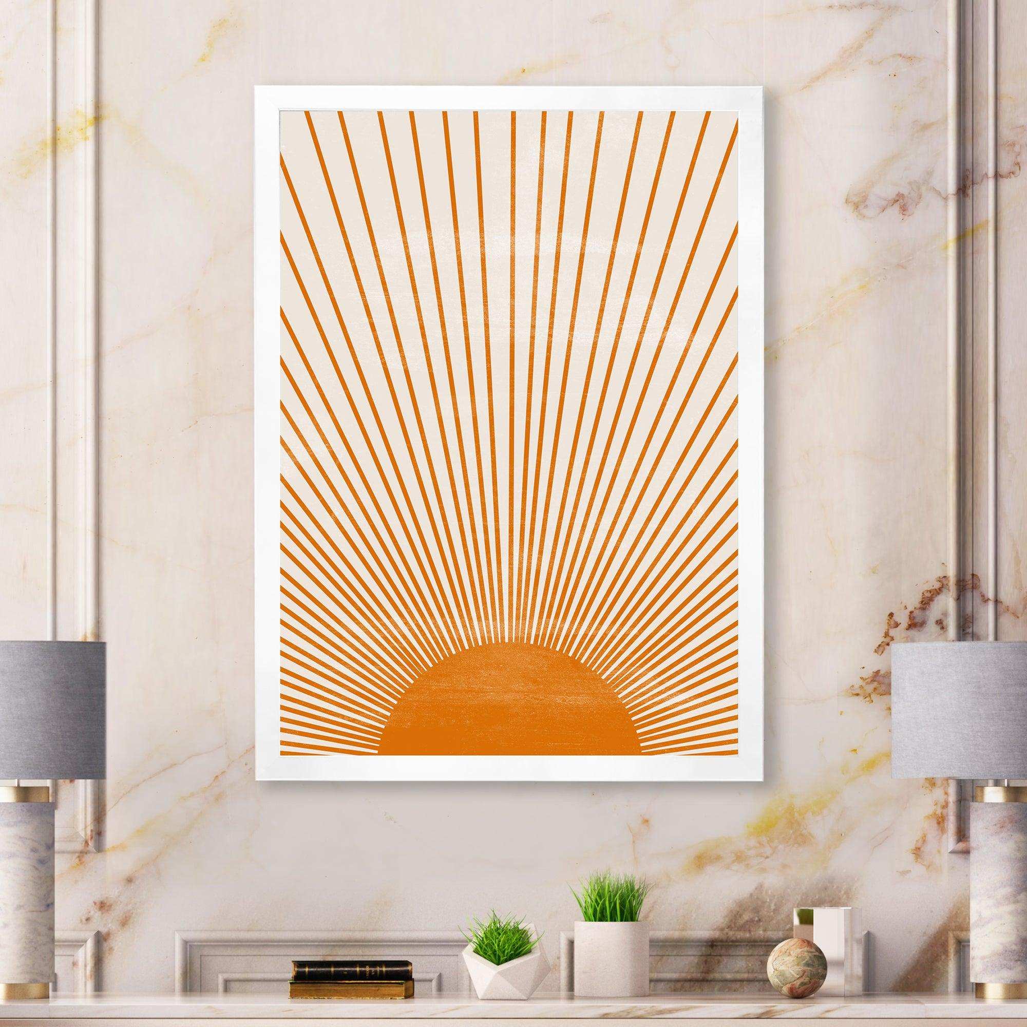 Orange Sun Print III
