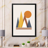 Mountain Abstract and Sun