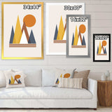 Mountain Abstract and Sun