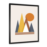 Mountain Abstract and Sun