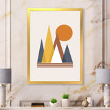 Mountain Abstract and Sun