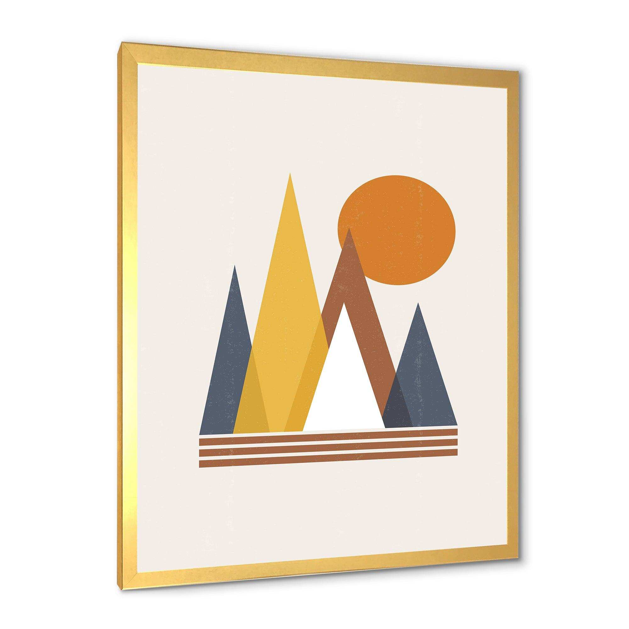 Mountain Abstract and Sun