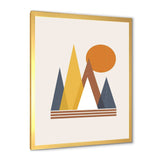 Mountain Abstract and Sun