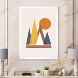 Mountain Abstract and Sun