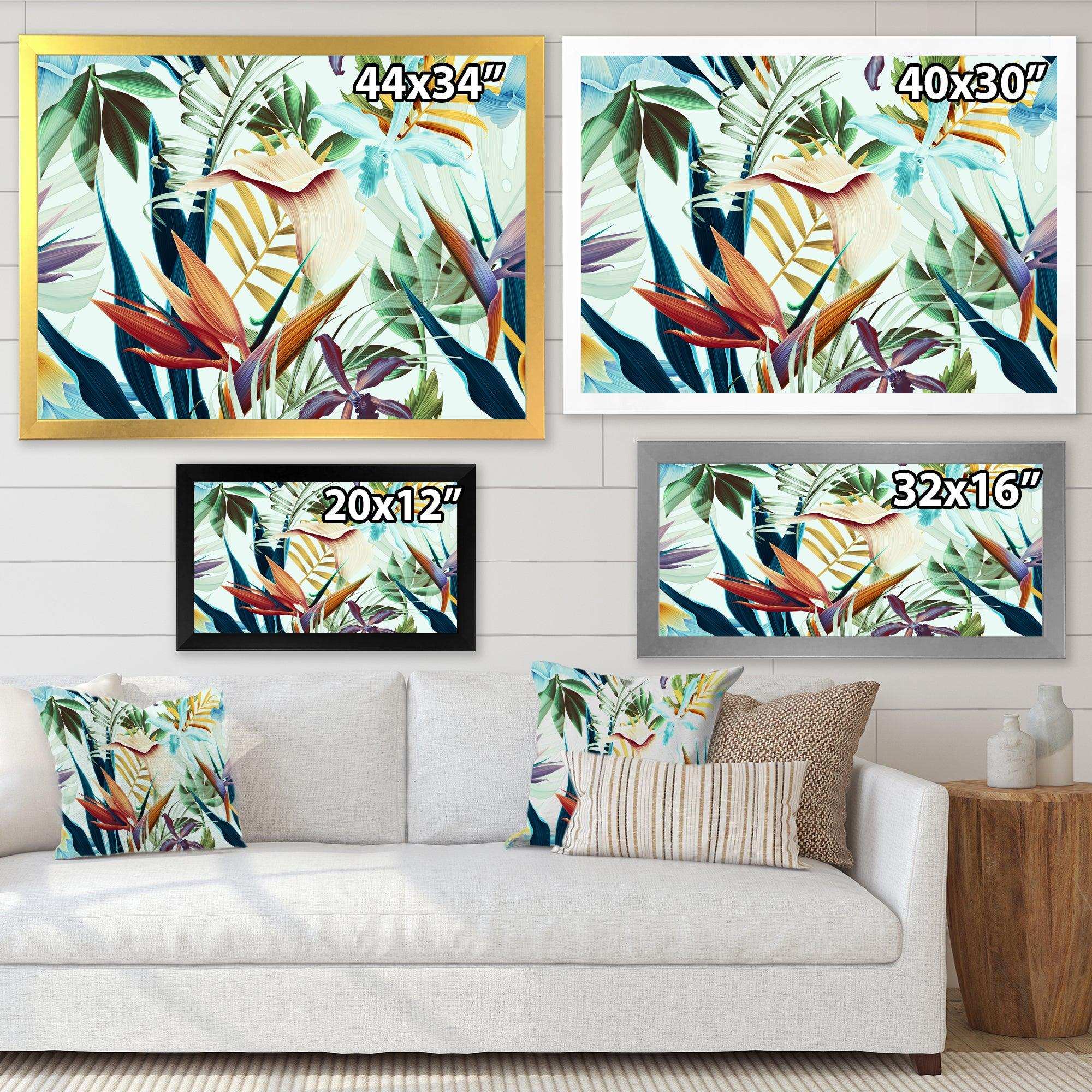Tropical VIntage Flowers I