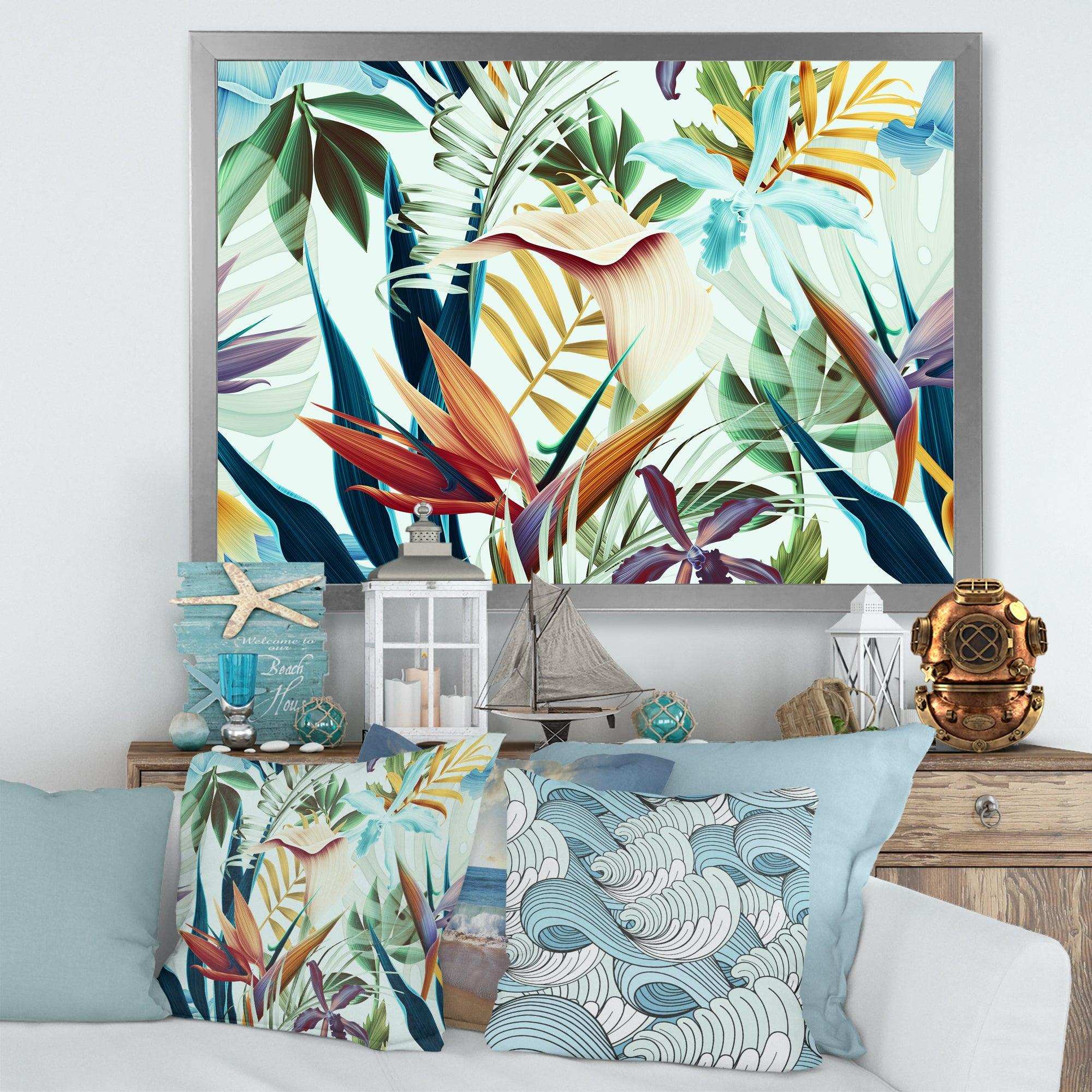 Tropical VIntage Flowers I