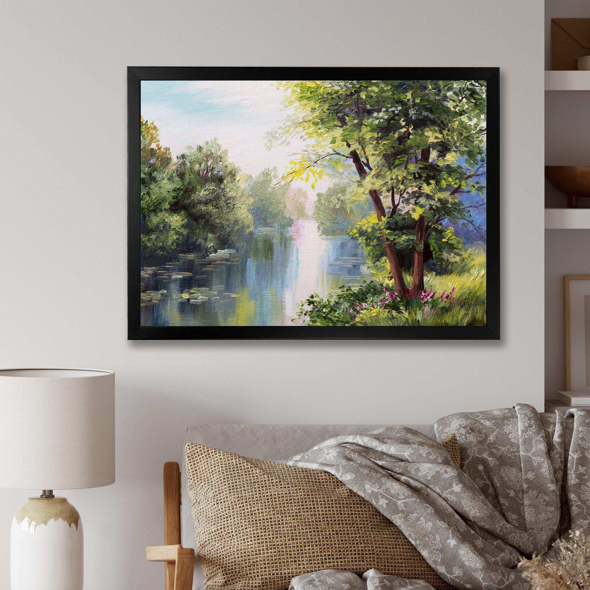 Landscape - Lake In The Forest Summer Day