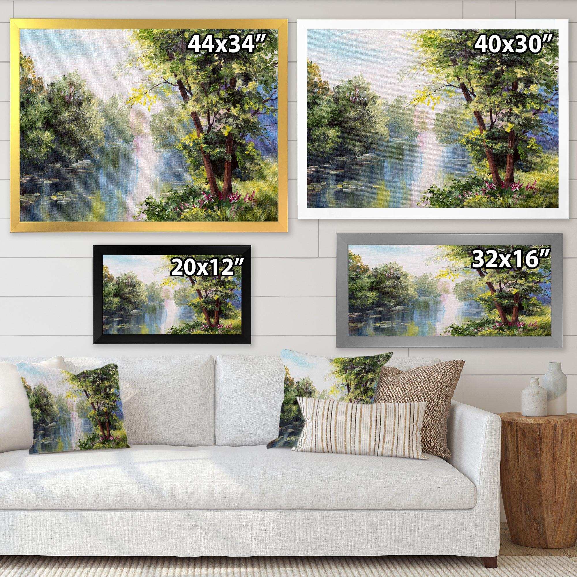 Landscape - Lake In The Forest Summer Day