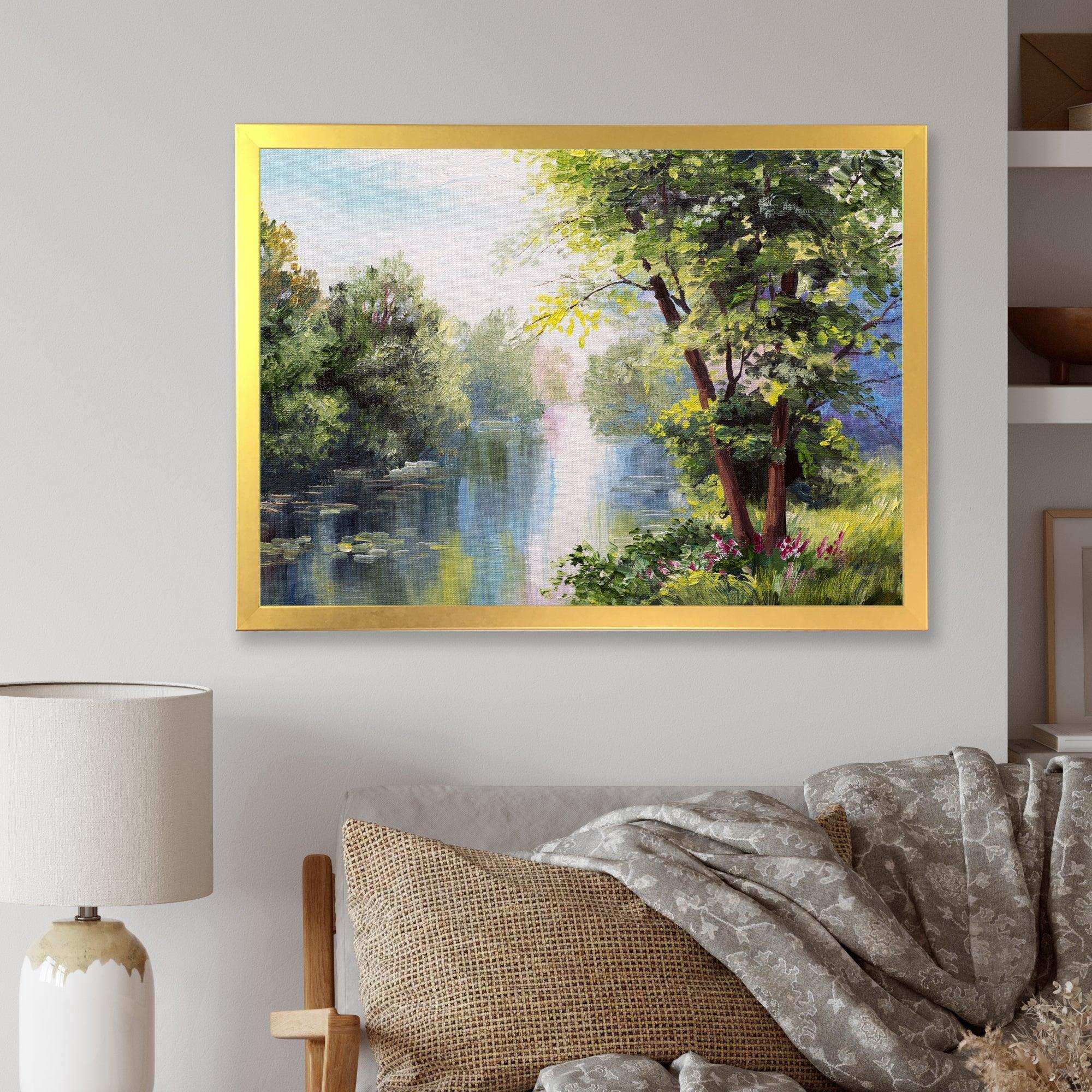 Landscape - Lake In The Forest Summer Day