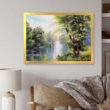 Landscape - Lake In The Forest Summer Day