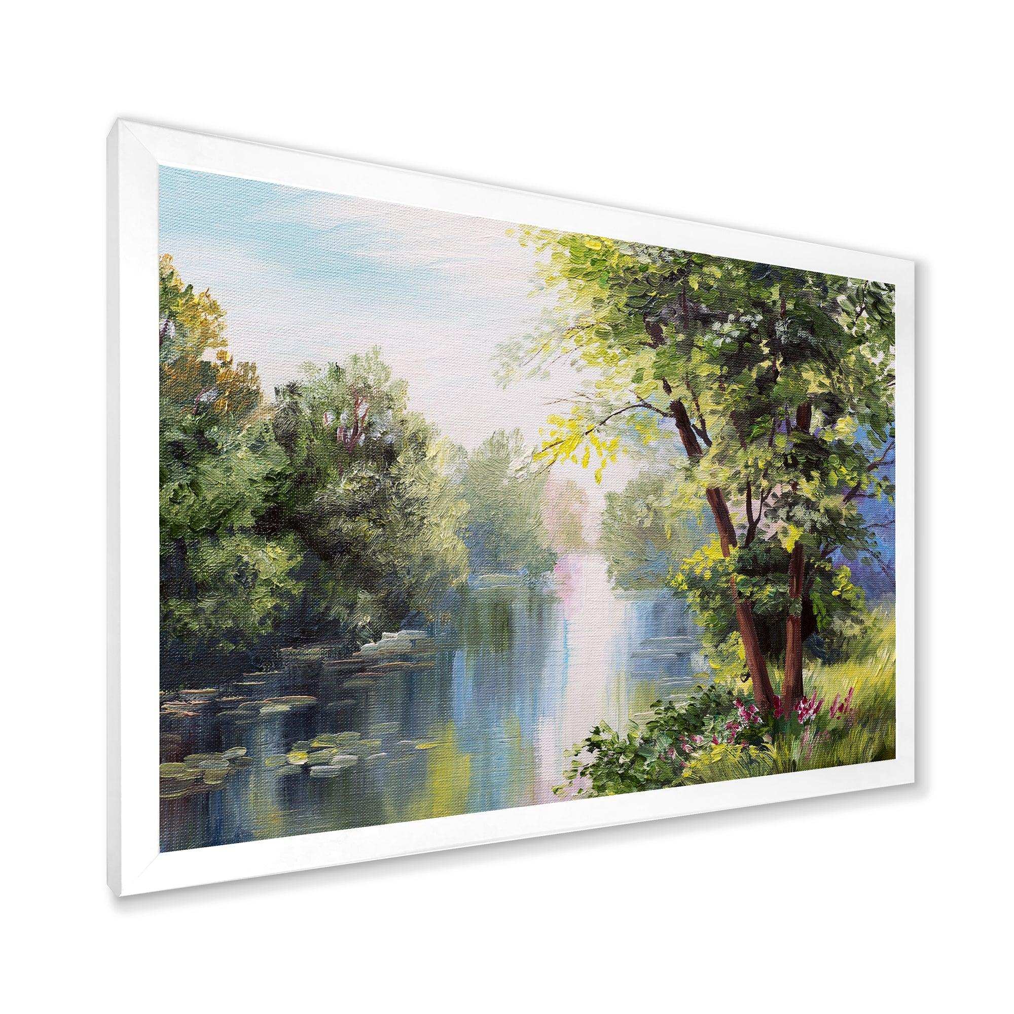 Landscape - Lake In The Forest Summer Day