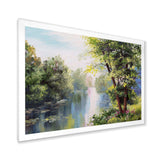 Landscape - Lake In The Forest Summer Day