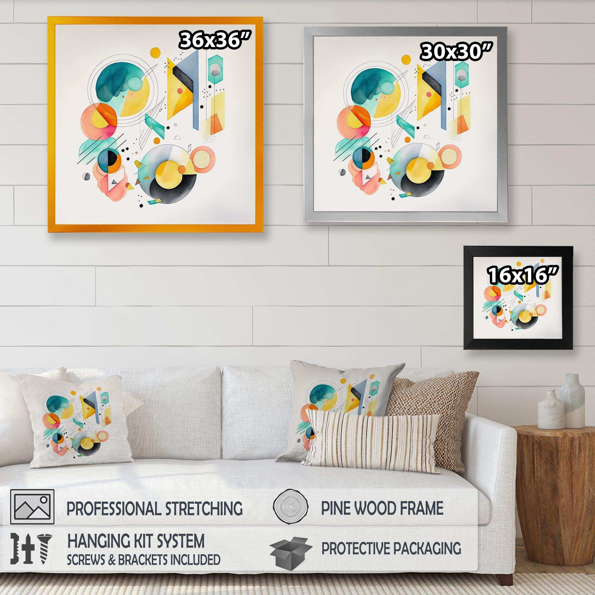 Multi-Color Circular Abstract I