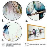 Multicolor Birds On Plum Blossoms Tree XVII