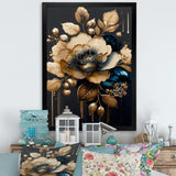 Blue And Gold Camellia I