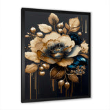 Blue And Gold Camellia I