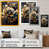 Blue And Gold Camellia I