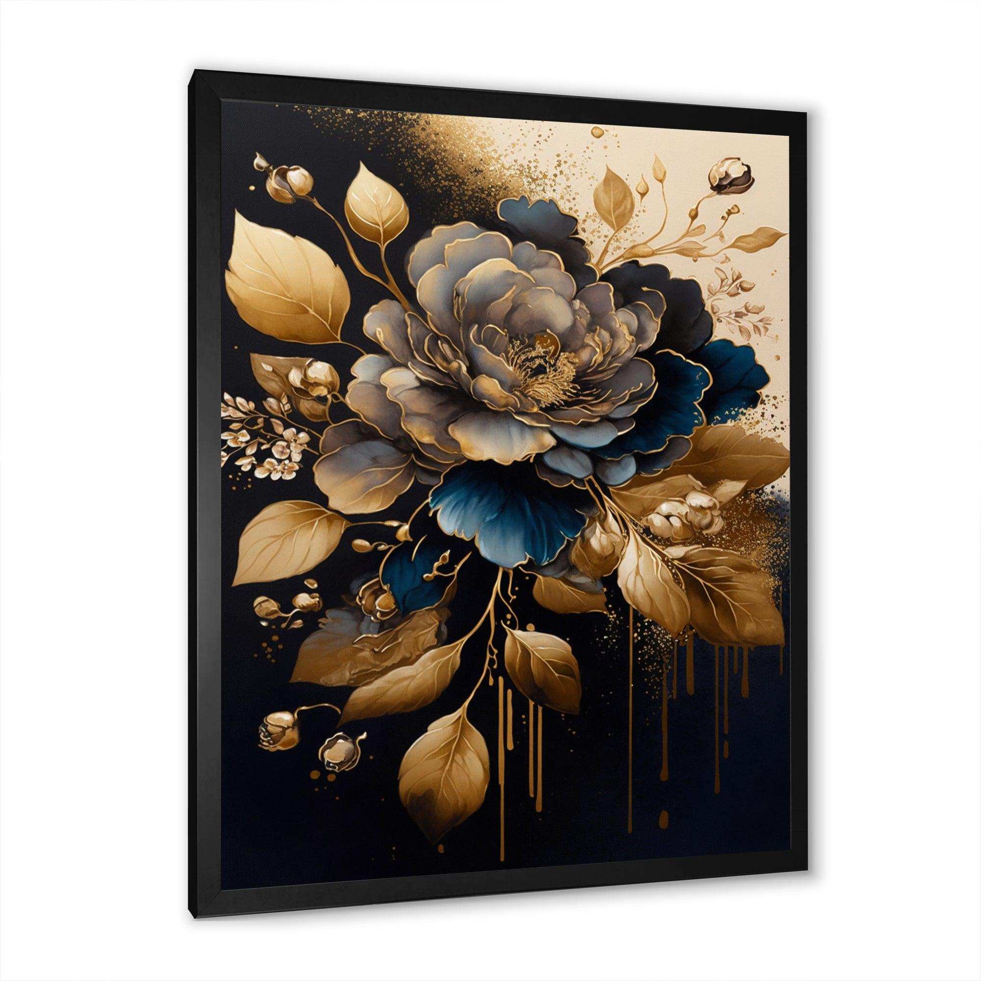 Blue And Gold Camellia II