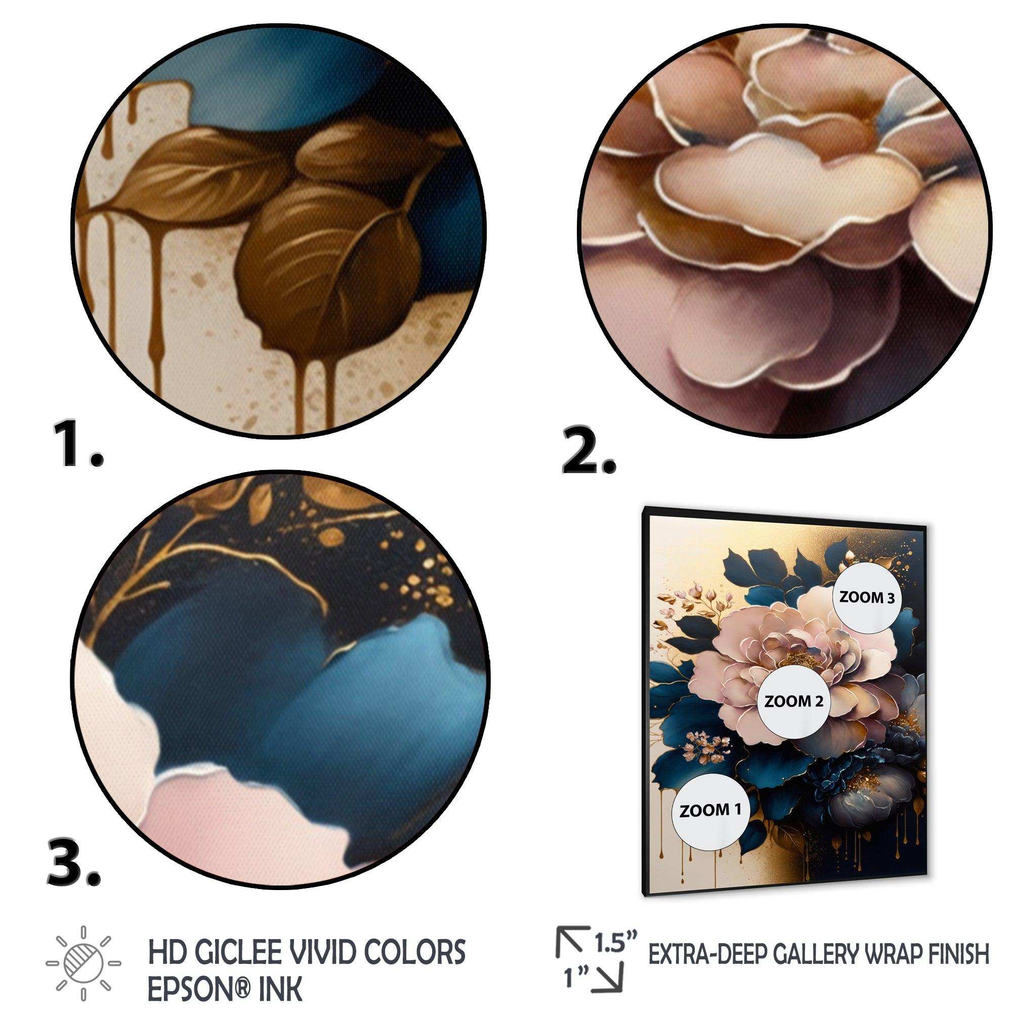 Deep Pink Camellia Floral Design II