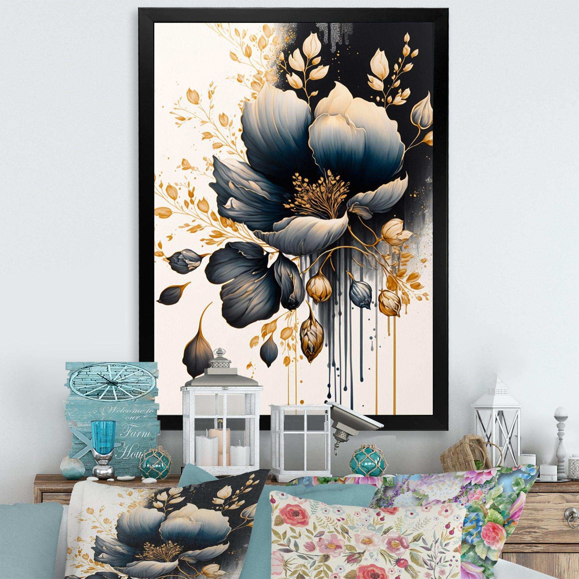 Blue And Gold Crocus Bunch II