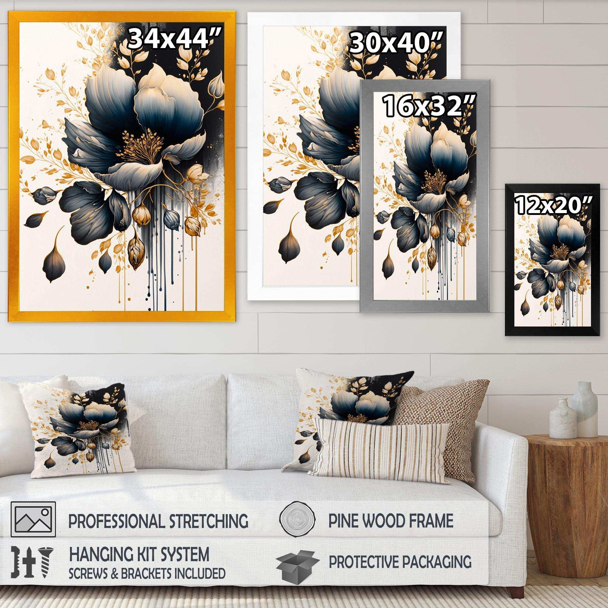 Blue And Gold Crocus Bunch II