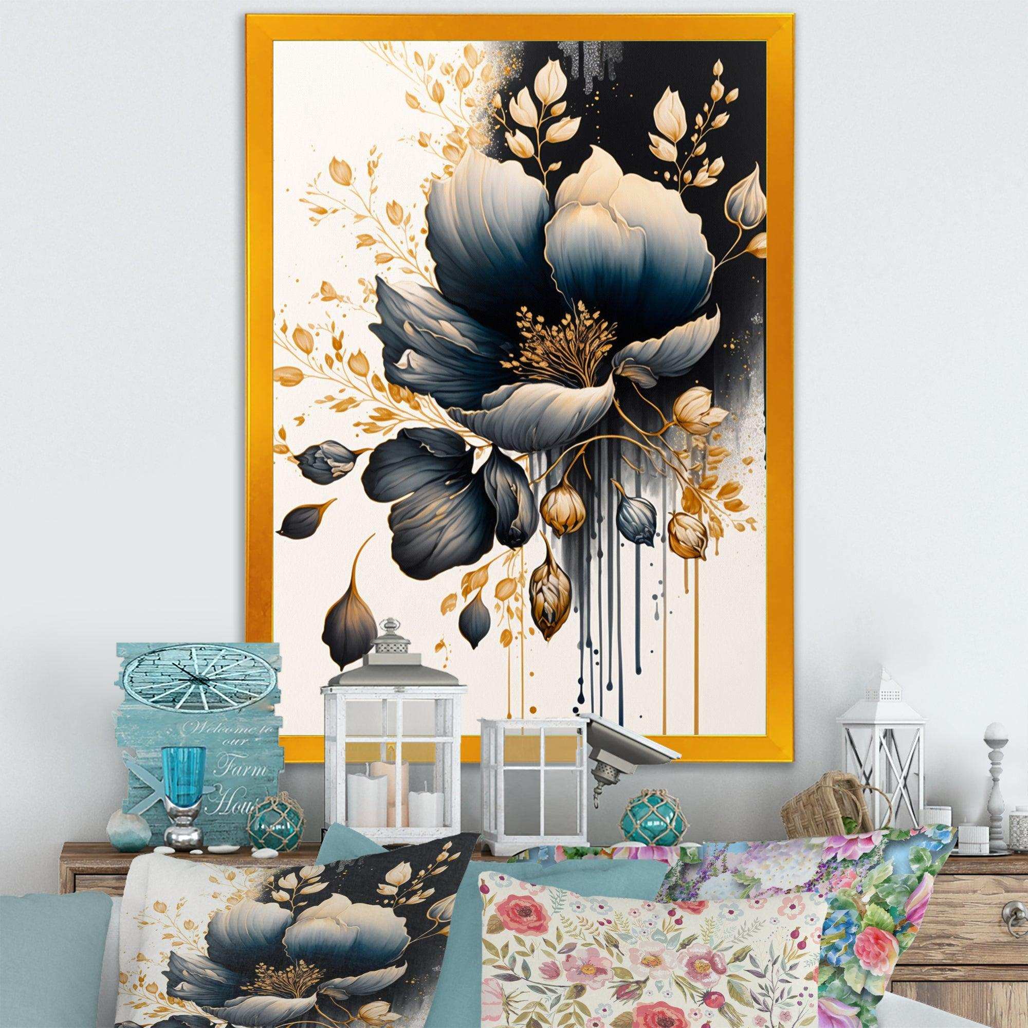 Blue And Gold Crocus Bunch II