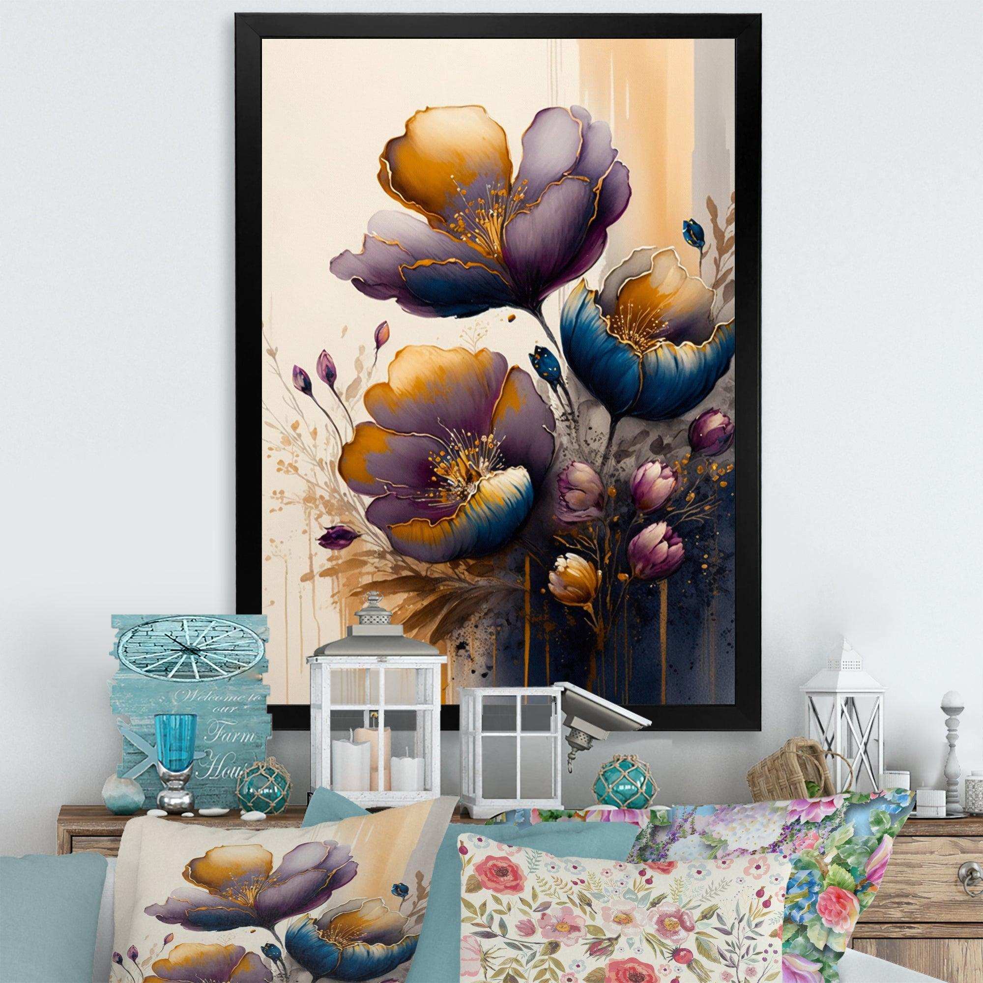 Red Blooming Crocus Flowers II