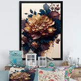 Burgundy And Blue Dahlia Bunch II