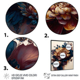 Burgundy And Blue Dahlia Bunch II