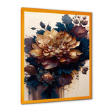 Burgundy And Blue Dahlia Bunch II