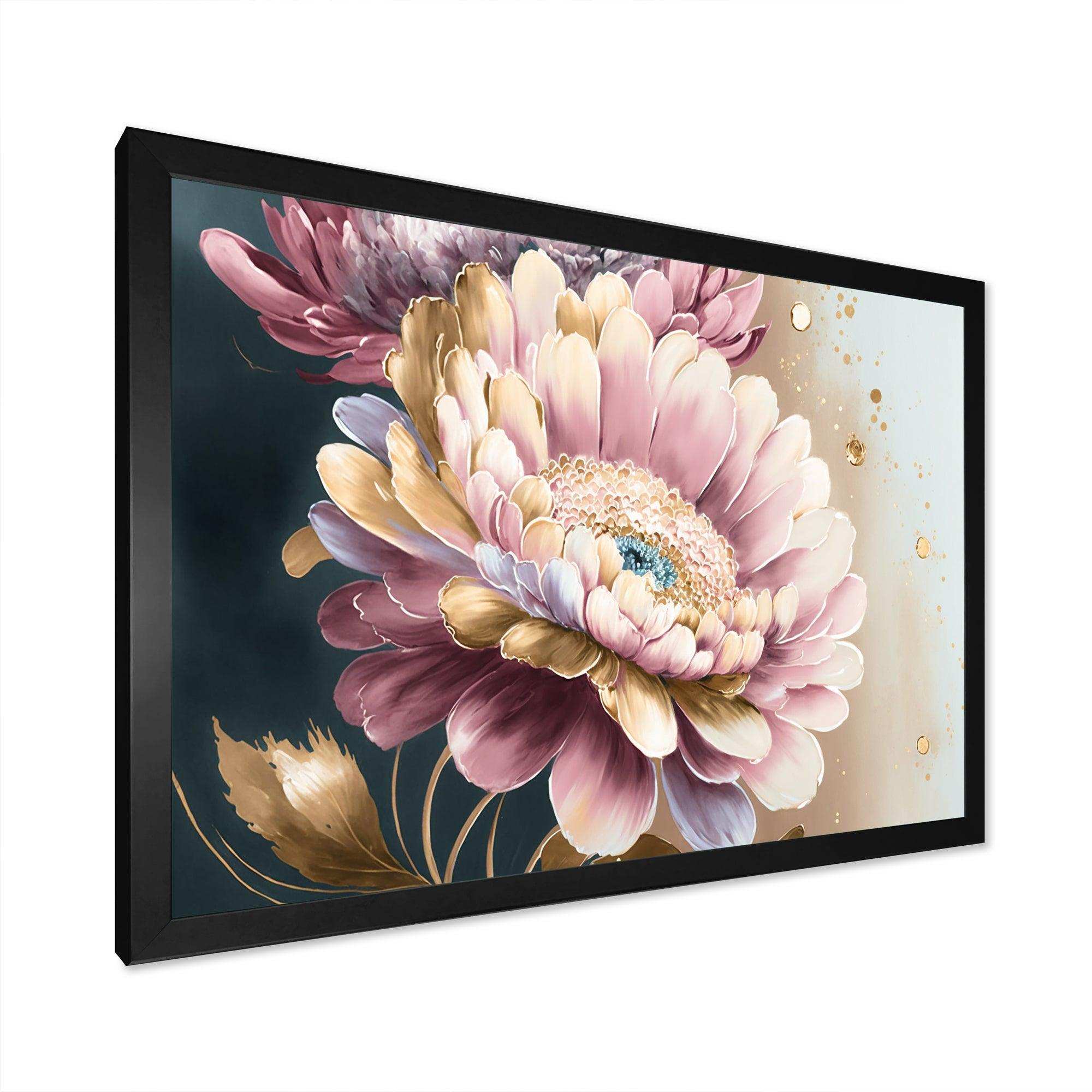 Pink And Gold Daisy Flower