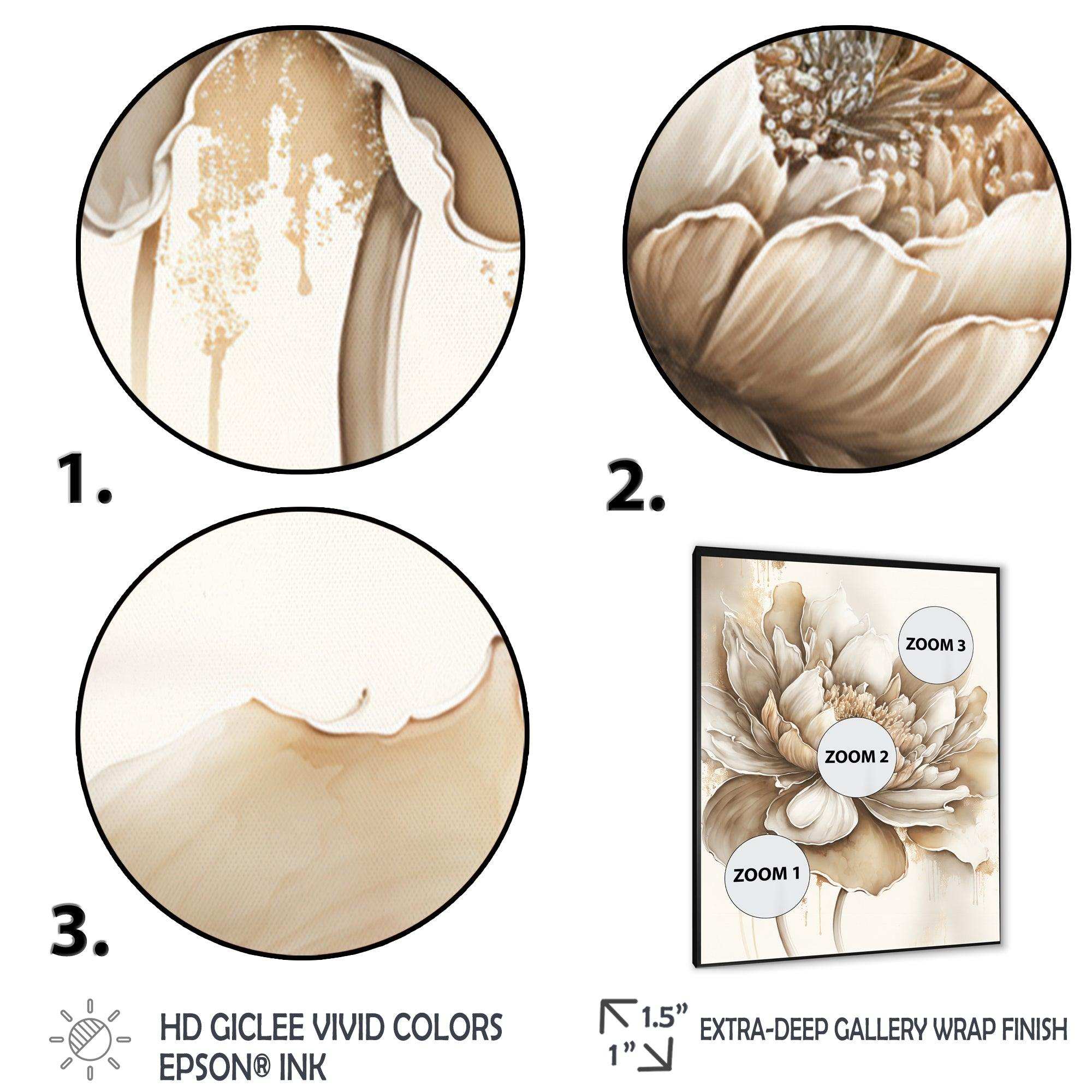 Indigold Beige Flower III