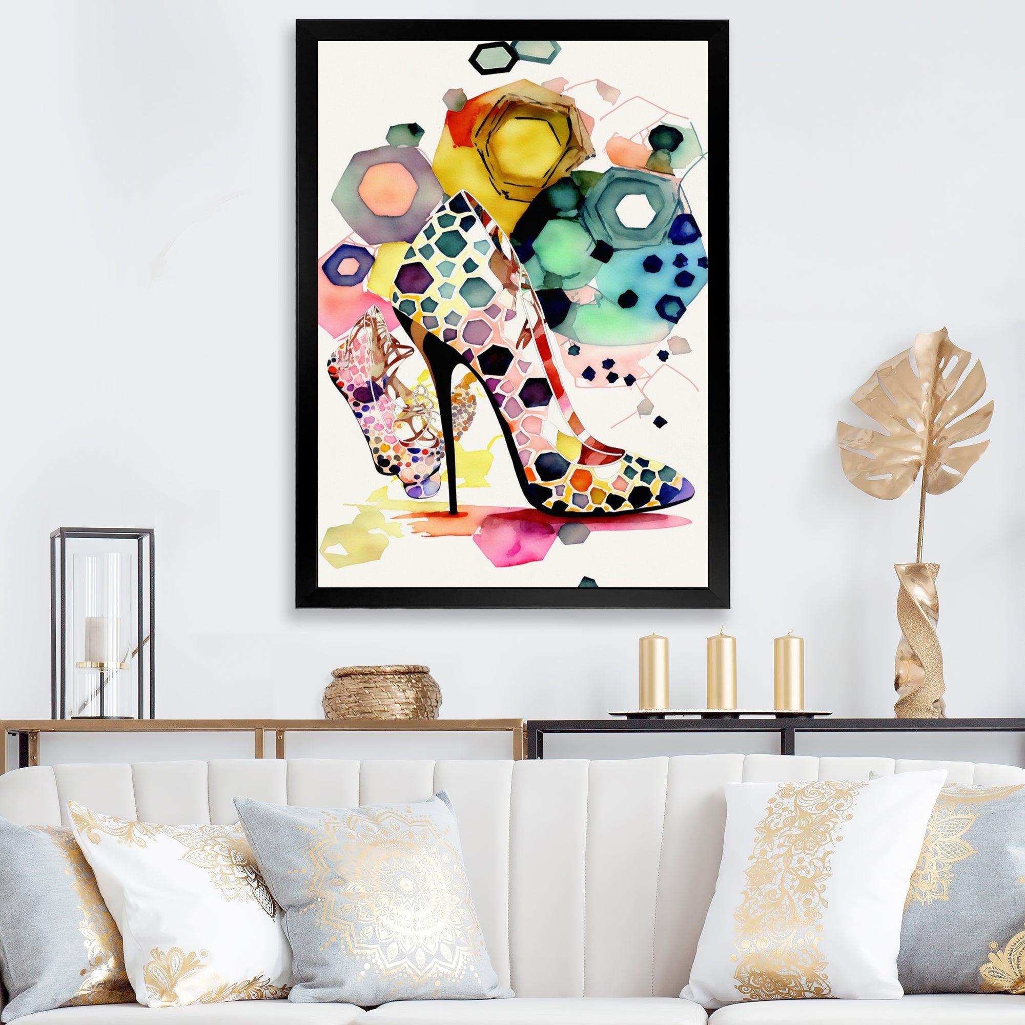 Retro Art Deco High Heel Shoe VII