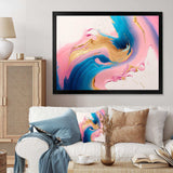 Pink And Gold Waves