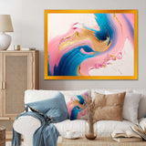 Pink And Gold Waves