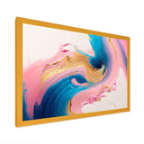Pink And Gold Waves