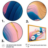 Pink And Gold Waves