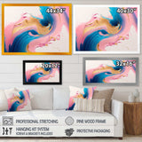Pink And Gold Waves