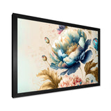 Blue And Gold Floral Bunch I