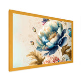 Blue And Gold Floral Bunch I