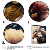 Burgundy And Blue Hibiscus Bunch I