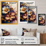Burgundy And Blue Hibiscus Bunch II