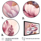 Pink And Gold Poppy Flowers III