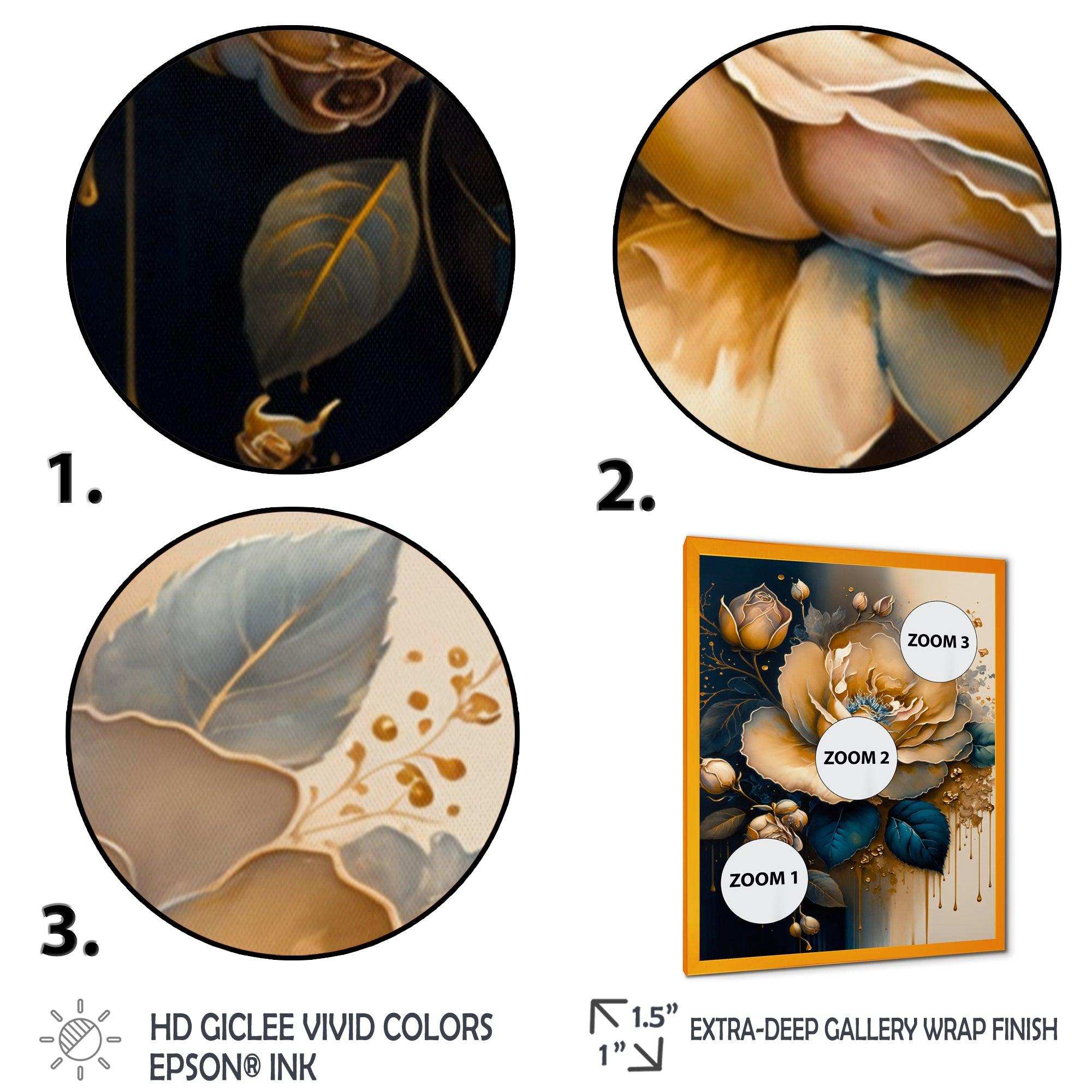 Yellow And Blue Roses I