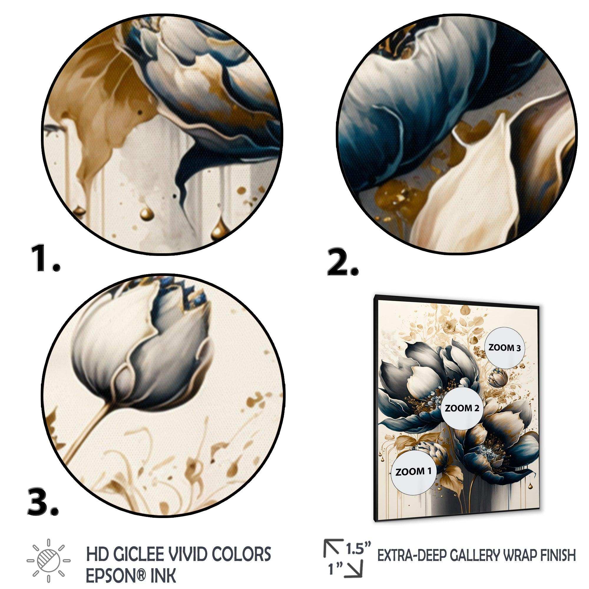 Black And White Watercolor Roses I