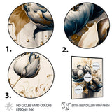 Black And White Watercolor Roses I