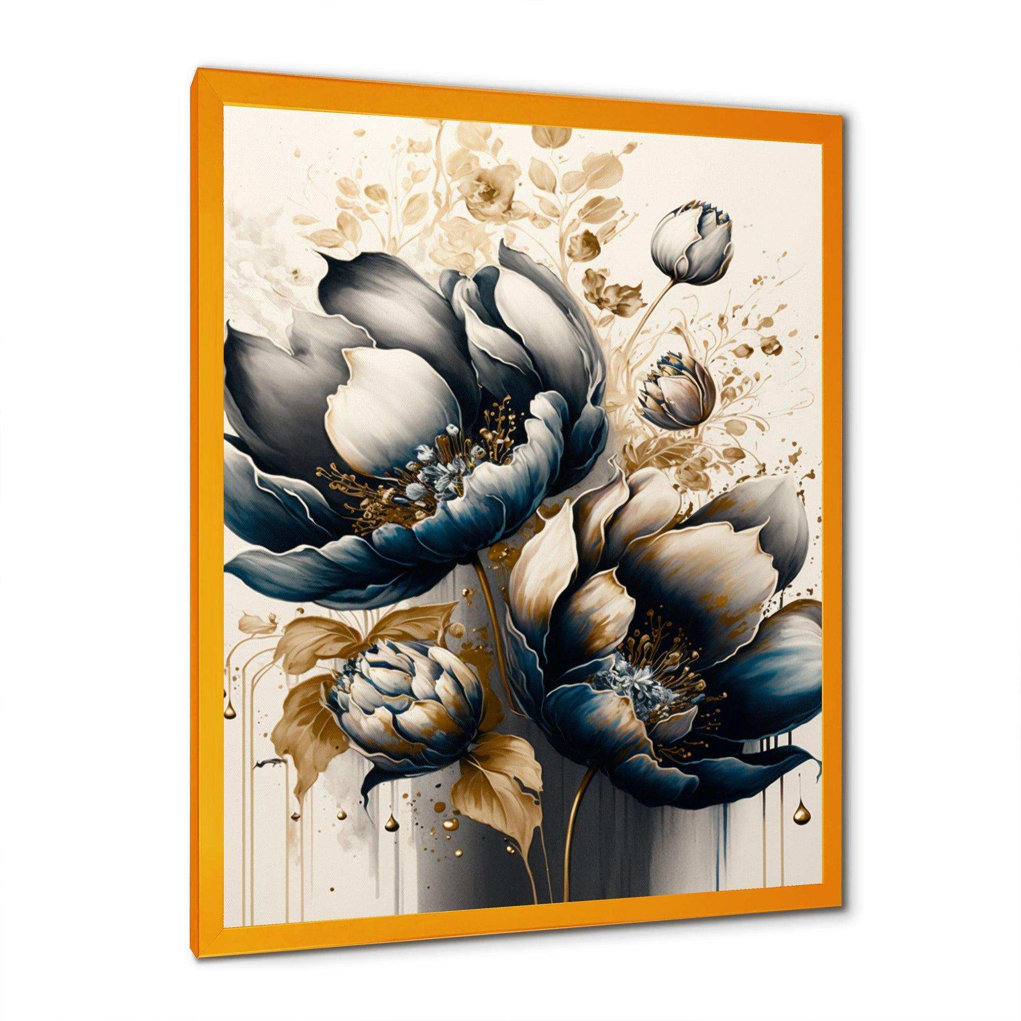 Black And White Watercolor Roses I